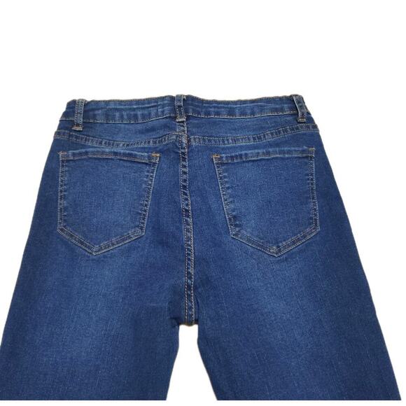 LEV Denim Jeans Junior's Size 5 Skinny Jeans Style LV021 Mid-Rise Blue Stretch - Picture 4 of 9